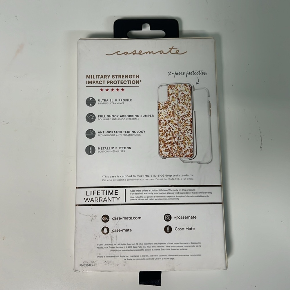 Case- Mate iPhone X Case - Metallic Rose Gold - Picture 8 of 8